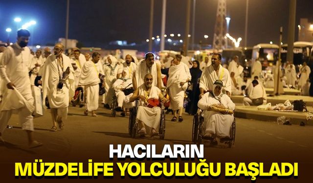 Hacıların Müzdelife yolculuğu başladı