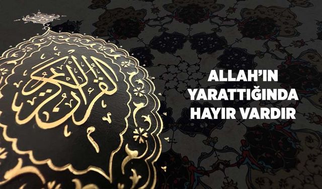 Allah'ın Yarattığında Hayır Vardır