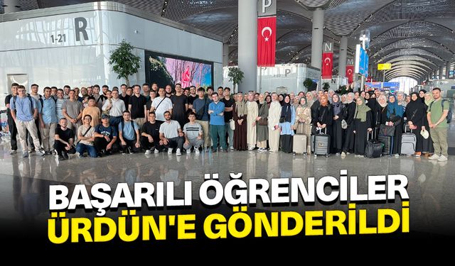 Başarılı öğrenciler Ürdün'e gönderildi