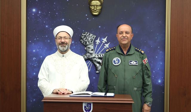 Diyanet İşleri Başkanı Erbaş’tan Muharip Hava Kuvveti Komutanlığı’na ziyaret