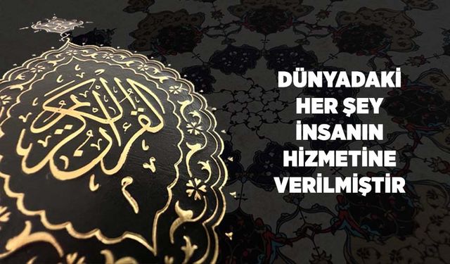 Dünyadaki Her Şey İnsanın Hizmetine Verilmiştir