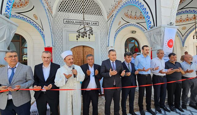 Kilis’te Abdulhamithan Camii dualarla açıldı