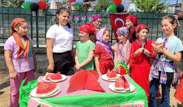 Samsun'da Kur'an kursu öğrencilerine yönelik "Karpuz Şenliği"