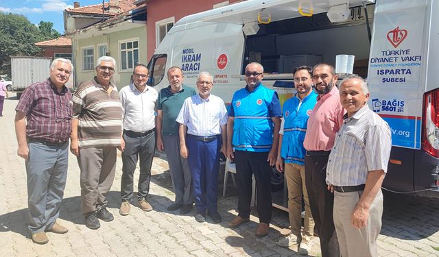 Isparta Müftülüğü TDV İkram Aracı Gönen’de tanıtıldı