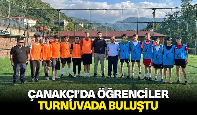 Çanakçı’da öğrenciler turnuvada buluştu