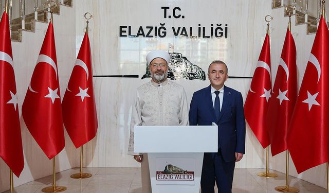 Diyanet İşleri Başkanı Erbaş, Elazığ Valiliğini ziyaret etti