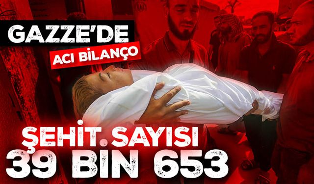 Katil İsrail'in 305 gündür saldırılarını sürdürdüğü Gazze'de şehit sayısı 39 bin 653'e çıktı