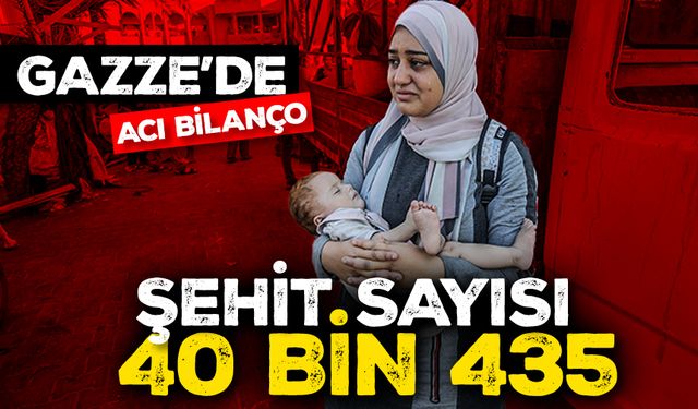 İşgalcilerin 325 gündür saldırılarını sürdürdüğü Gazze'de can kaybı 40 bin 435'e çıktı