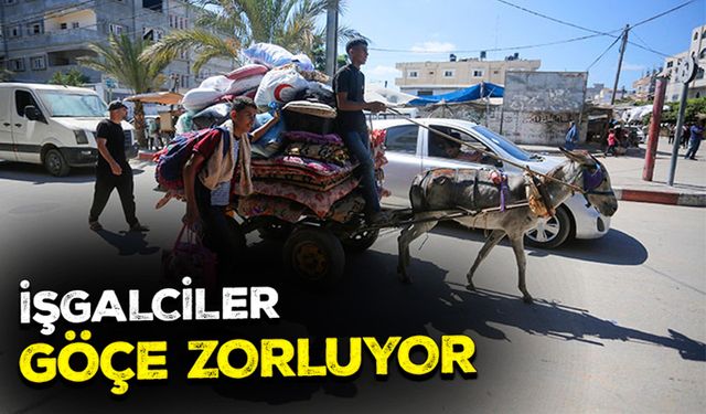 İşgalciler, Gazze'deki Filistinlileri göçe zorlamaya devam ediyor