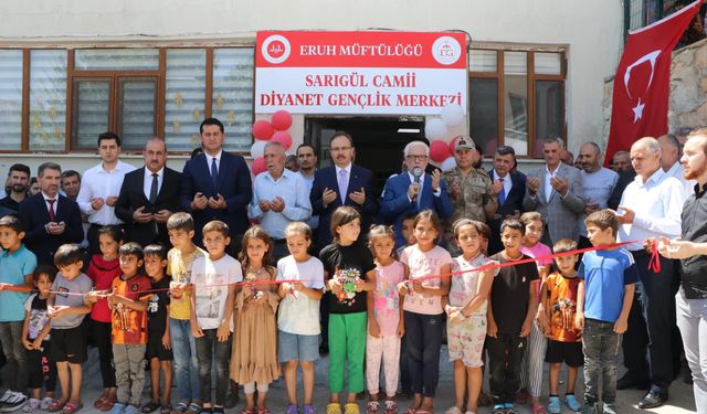 Siirt Valisi Kızılkaya,  Diyanet Gençlik Merkezinin Açılışını Gerçekleştirdi