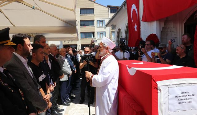 Şırnak'ta görevi başında vefat eden astsubay Karabük'te toprağa verildi