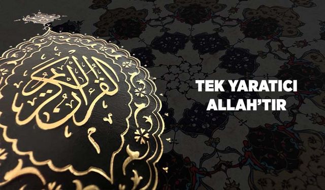 Tek Yaratıcı Allah'tır