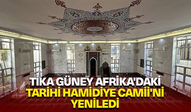 TİKA Güney Afrika'daki tarihi Hamidiye Camisi'ni yeniledi