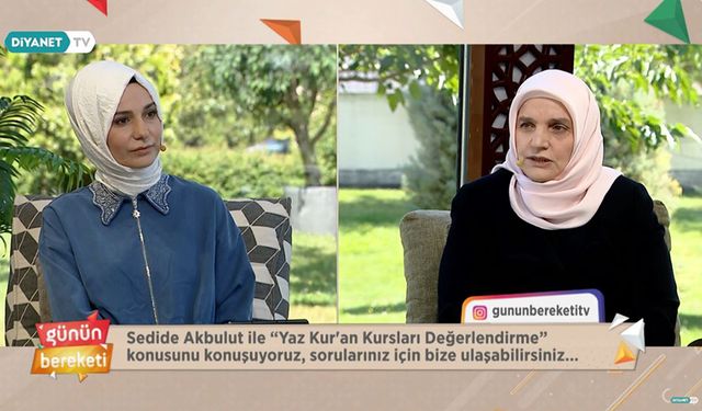 Yaz Kur’an Kurslarının Kazanımları Diyanet TV’de ele alındı…