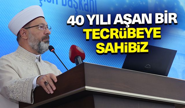 Başkan Erbaş "Hac organizasyonunda 40 yılı aşan bir tecrübeye sahibiz"