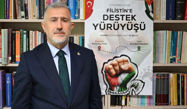 Ankara'da "Soykırıma İsyan Filistin'e Destek Yürüyüşü" düzenlenecek