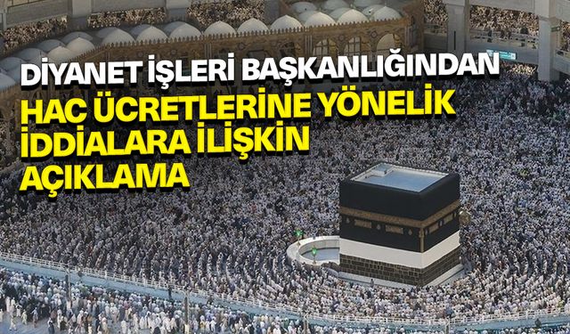 Diyanet: 2500 dolara hac organizasyonu iddiası gerçeği yansıtmıyor