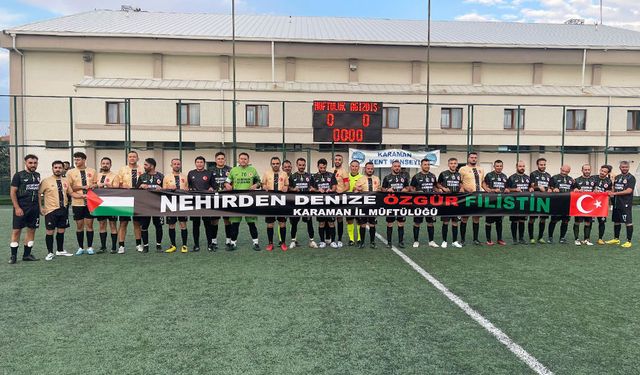 Karaman'da Müftülükspor'dan anlamlı mesaj