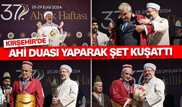 Erbaş, Kırşehir'de Ahi duası yaparak şet kuşattı