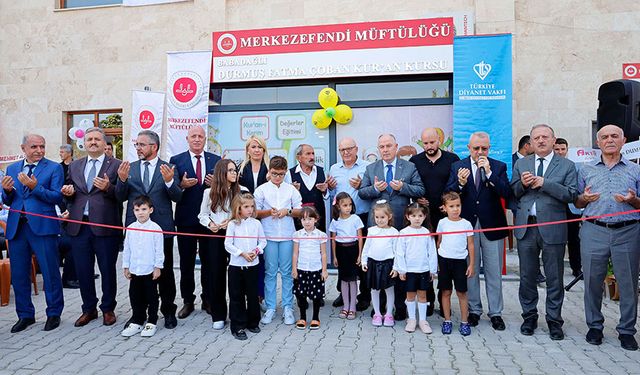 Denizli'de Kur'an Kursu ve Gençlik Merkezi açıldı