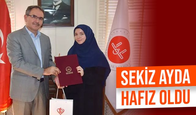 Bağcılar'da Kur'an kursu öğrencisi sekiz ayda hafız oldu