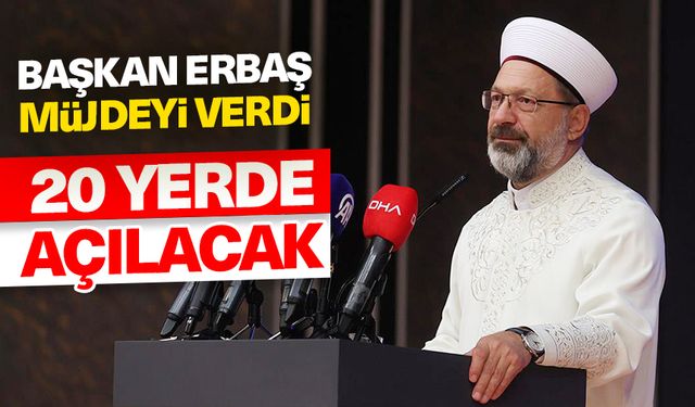 Diyanet İşleri Başkanı Erbaş, “Kur’an Eğitim Merkezleri Açılış Programı”na katıldı