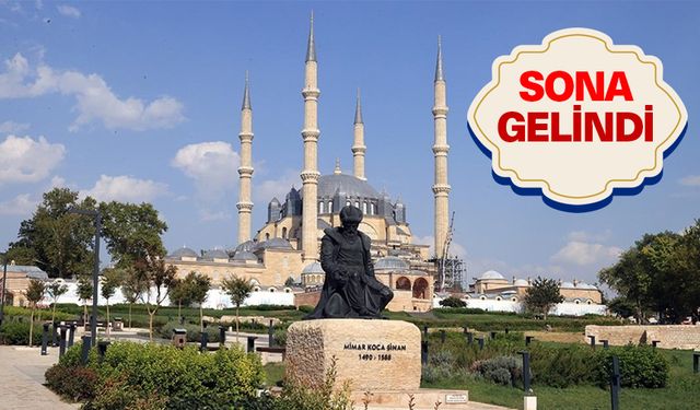 Selimiye Camiinde yenileme çalışmalarında sona gelindi