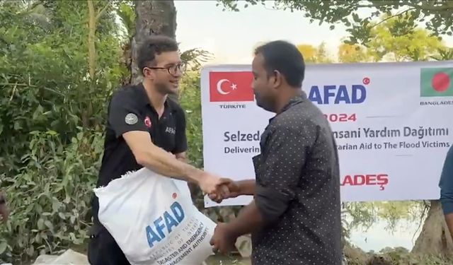 Türkiye'nin, sel afetinden etkilenen Bangladeş'e insani yardımları sürüyor