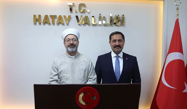 Diyanet İşleri Başkanı Erbaş, Hatay'da