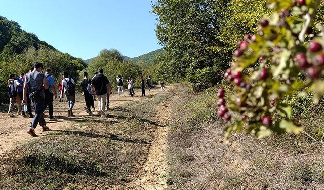 Malkara'da gençler doğa yürüyüşünde buluştu