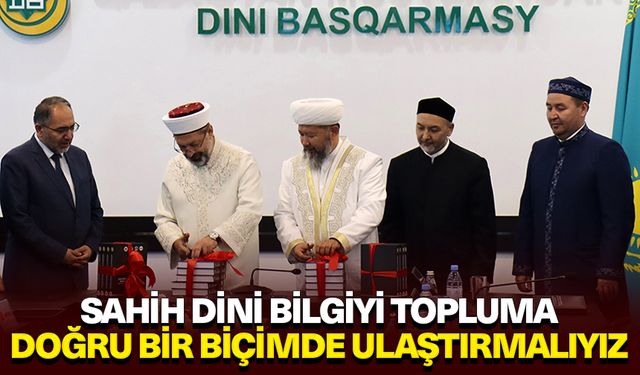 Diyanet İşleri Başkanı Erbaş, Kazakistan Müslümanları Dini İdaresi Başkanlığı’nı ziyaret etti