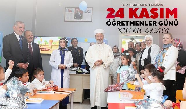 Başkan Erbaş’tan Öğretmenler Günü mesajı