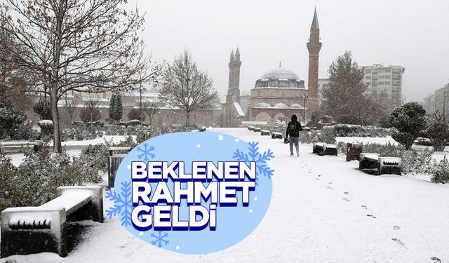 Beklenen rahmet geldi