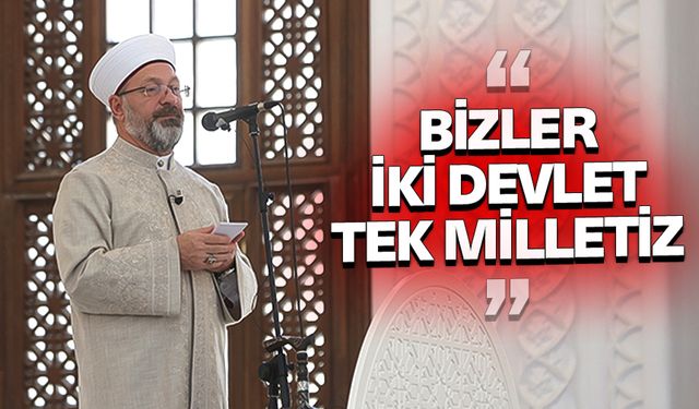 Diyanet İşleri Başkanı Erbaş, Bakü Haydar Camii’nde hutbe irad etti