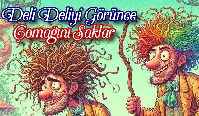 Deli Deliyi Görünce Çomağını Saklar