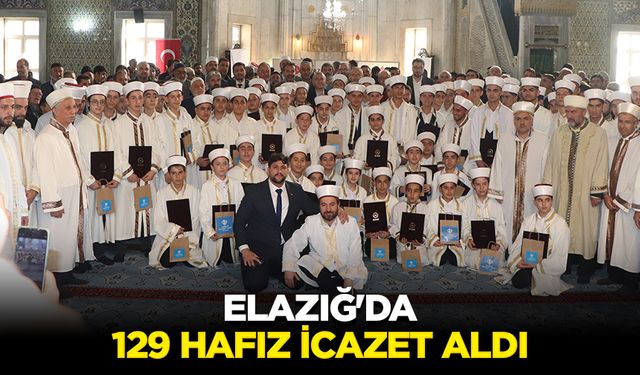 Elazığ'da 129 hafız icazet aldı