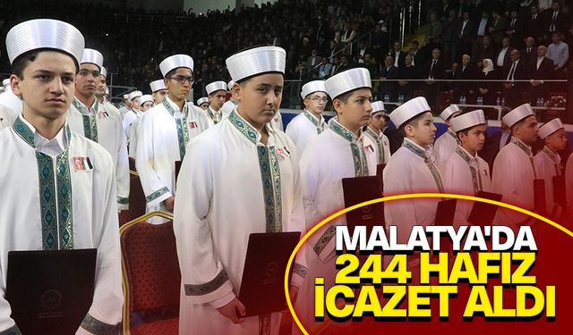 Malatya'da 244 hafız icazet aldı