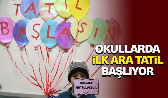 Okullarda ilk ara tatil başlıyor