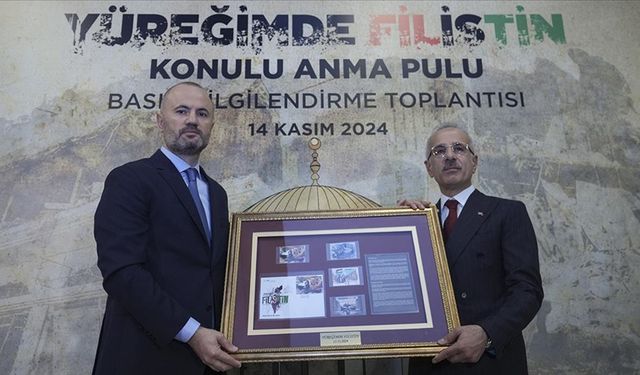 "Yüreğimde Filistin" konulu anma pulunun tanıtımı gerçekleştirildi