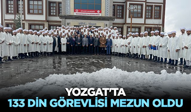 Yozgat'ta 133 din görevlisi mezun oldu