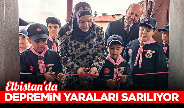 Elbistan'da depremin yaraları sarılıyor