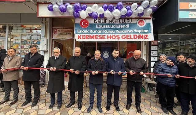 İskilip'te Filistin yararına kermes