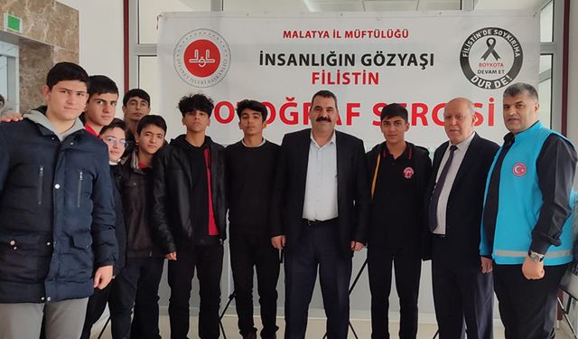 Malatya'da "İnsanlığın Gözyaşı Filistin" sergisi açıldı