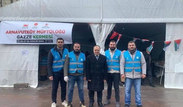 Arnavutköy'den Gazze'ye yardım eli