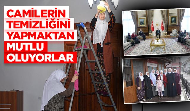 Afyonkarahisar'da gönüllü kadınlar, 18 yıldır camilerin temizliğini yapıyor