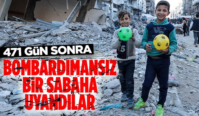 Gazzeliler, 471 gün sonra ilk kez bombardımansız bir sabaha uyandı