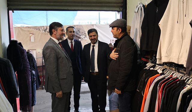 Tarihi Uzun Çarşı esnafına üç aylar ziyareti