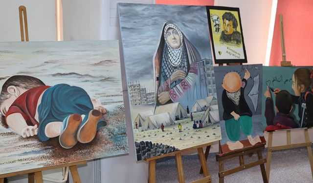 Kilis'te anlamlı resim sergisi