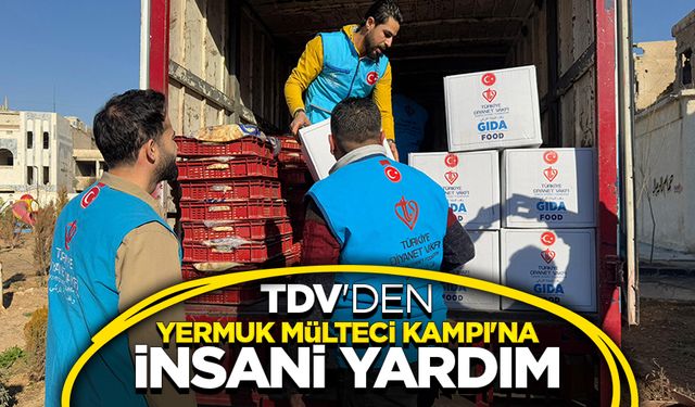 TDV'den Yermuk Mülteci Kampı'na insani yardım