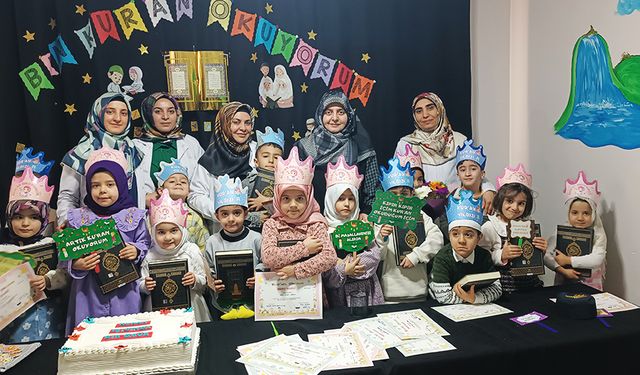 Tuşba'da minikler Kur’an-ı Kerim’e geçme sevincini yaşadı
